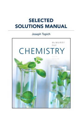 Selected Solutions Manual for Chemistry (Paperback)