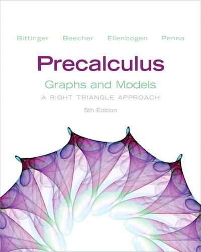 Precalculus: Graphs and Models (Hardback)