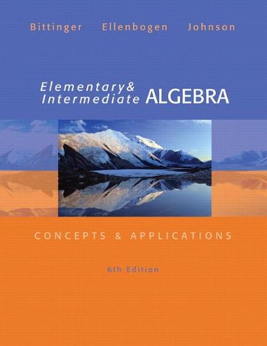 Elementary and Intermediate Algebra: Concepts and Applications: United States Edition (Hardback)