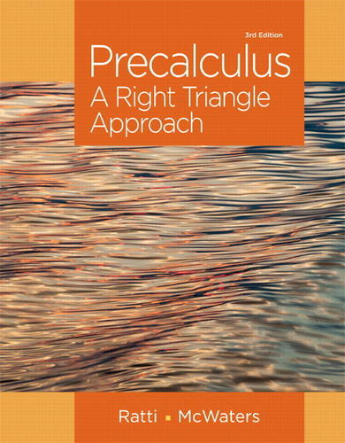 Precalculus: A Right Triangle Approach (Hardback)