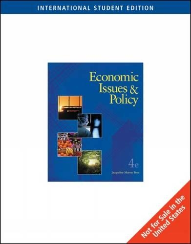Economic Issues and Policy (Paperback)