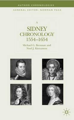 A Sidney Chronology: 1554-1654 - Author Chronologies Series (Hardback)