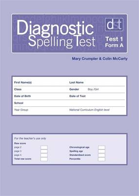 Diagnostic Spelling Tests: Test 1, Form A Pk10 - Diagnostic Spelling Tests