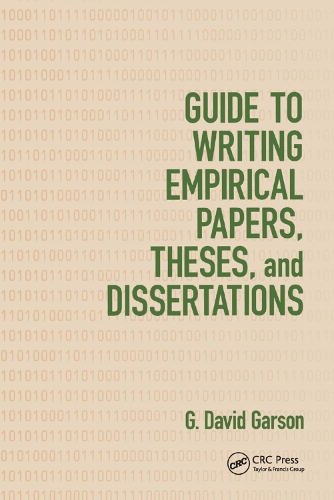 Guide to Writing Empirical Papers, Theses, and Dissertations (Paperback)