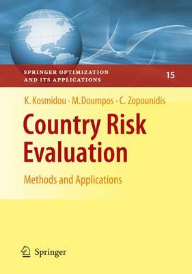 Country Risk Evaluation: Methods and Applications - Springer Optimization and Its Applications 15 (Hardback)