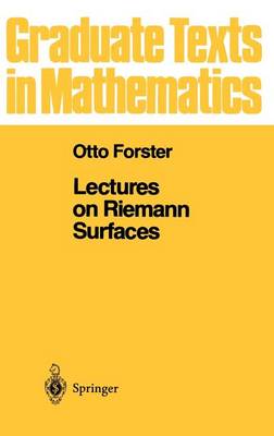 Lectures on Riemann Surfaces - Graduate Texts in Mathematics 81 (Hardback)