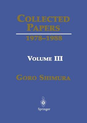 Collected Papers III: 1978-1988 v. 3: 1978-1988 (Hardback)