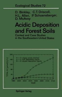 Acidic Deposition and Forest Soils: Context and Case Studies of the Southeastern United States - Ecological Studies 72 (Hardback)