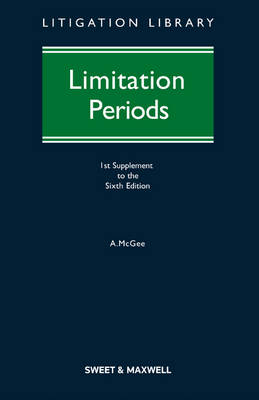 Limitation Periods: 1st Supplement (Paperback)