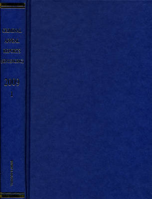 Criminal Appeal Reports (Sentencing) 2009 Bound Volume V1 (Hardback)