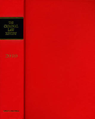 Criminal Law Review 2010 Bound Volume (Hardback)
