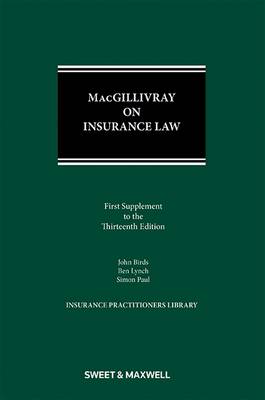 MacGillivray on Insurance Law 1st Supplement (Paperback)