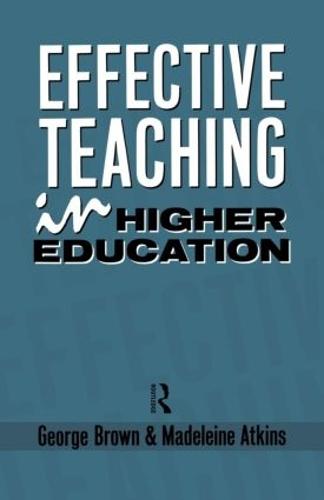 Effective Teaching in Higher Education (Paperback)