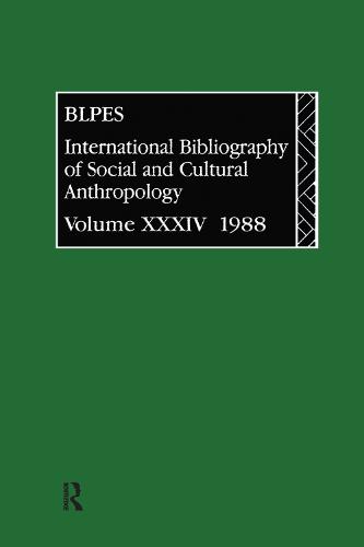 IBSS: Anthropology: 1988 Vol 34 (Hardback)