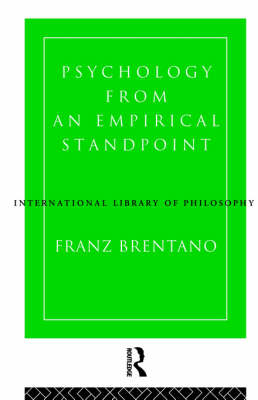 Psychology from an Empirical Standpoint - International Library of Philosophy (Paperback)