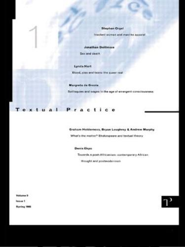 Textual Practice: Volume 9 Issue 1 (Paperback)