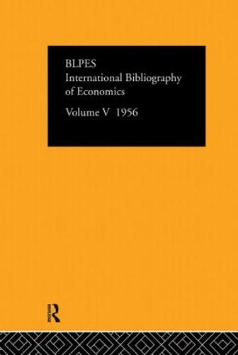 Intl Biblio Econom 1956 Vol 5 (Hardback)