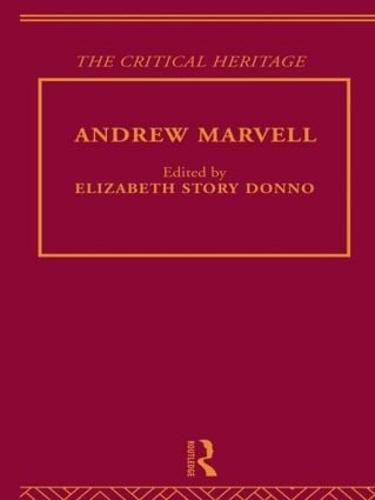 Andrew Marvell: The Critical Heritage (Hardback)
