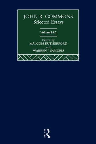 John R. Commons: Selected Essays (Hardback)
