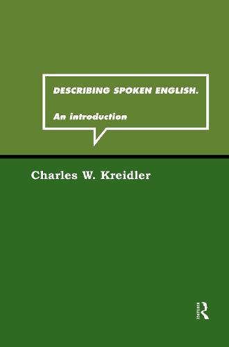 Describing Spoken English: An Introduction (Hardback)