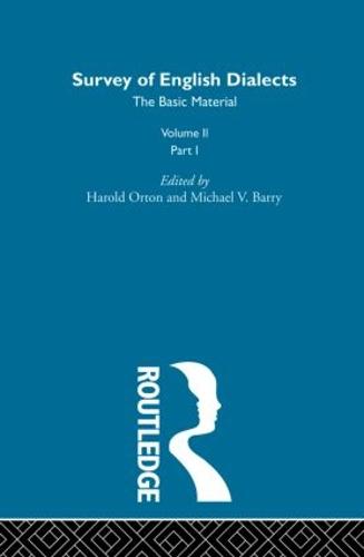 Survey Eng Dialects Vol2 Prt1 (Hardback)