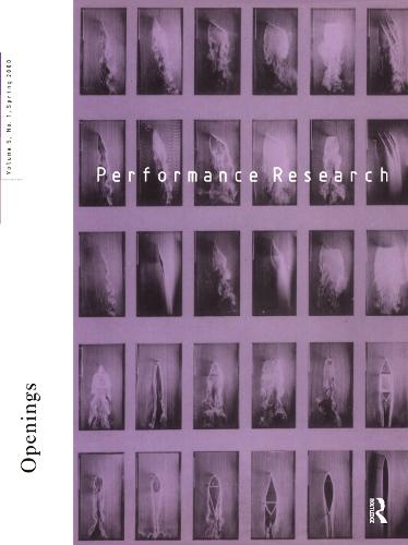 Performance Research V5 Issu 1 (Paperback)