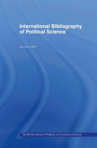IBSS: Political Science: 2001 Vol.50 (Hardback)
