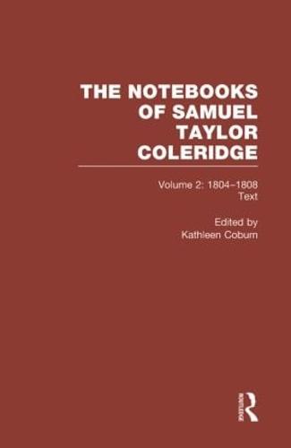 Coleridge Notebooks V2 Text (Hardback)