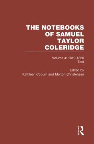 Coleridge Notebooks V4 Text (Hardback)