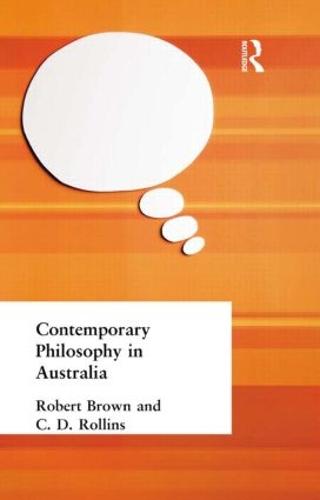 Contemporary Philosophy in Australia (Hardback)