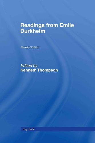 Readings from Emile Durkheim (Hardback)
