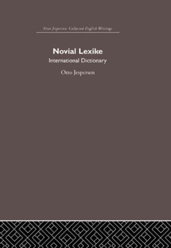 Novial Lexike (Hardback)