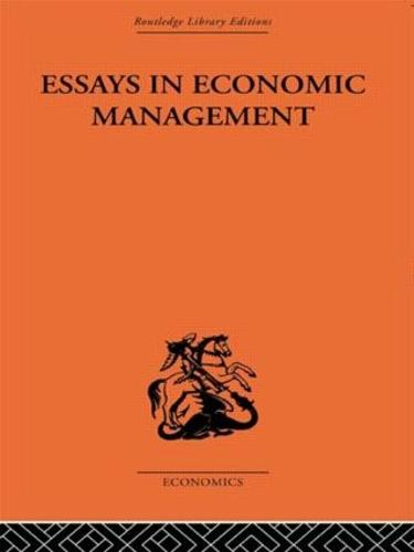 Essays in Economic Management (Paperback)