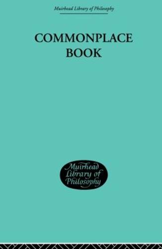 Commonplace Book: 1919-1953 (Paperback)