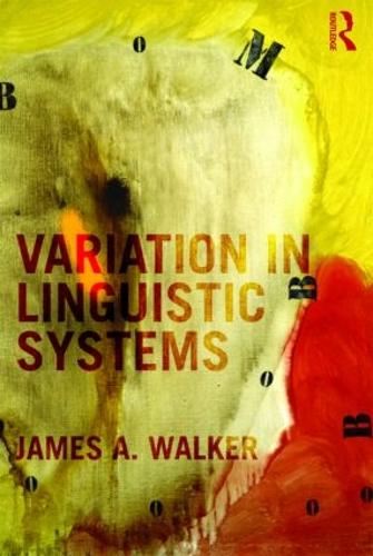 Variation in Linguistic Systems (Hardback)