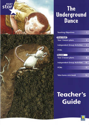 Rigby Star Shared Year 1 Fiction: Underground Dance Teachers Guide - RED GIANT (Paperback)