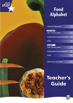 Rigby Star Shared Year 1 Non-Fiction: Food Alphabet Teachers Guide - RED GIANT (Paperback)