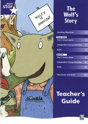 Rigby Star Shared Year 2 Fiction: The Wolf's Story Teachers Guide - RED GIANT (Paperback)