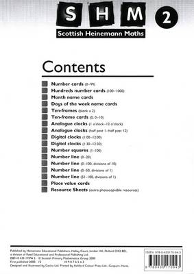 SCOTTISH HEINEMANN MATHS 2: TEACHERS RESOURCE PACK - SCOTTISH HEINEMANN MATHS