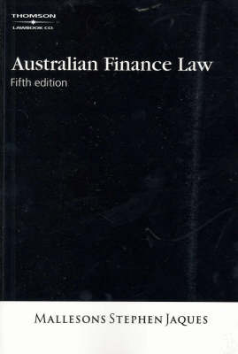 Australian Finance Law (Paperback)