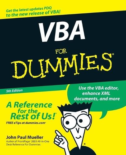 VBA For Dummies (Paperback)