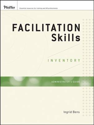 Facilitation Skills Inventory: Administrator's Guide Package (Paperback)