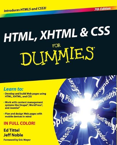 HTML, XHTML and CSS For Dummies, 7e (Paperback)
