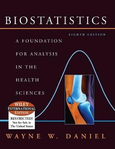 Biostatistics: A Foundation for Analysis in the Health Sciences - Wiley Series in Probability and Statistics (Hardback)