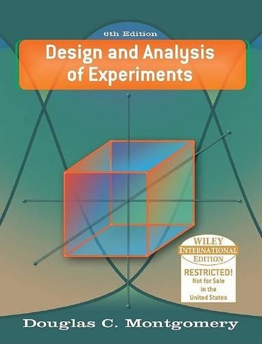 Design and Analysis of Experiments (Hardback)