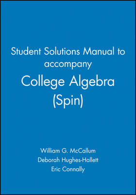 Cover Student Solutions Manual to accompany College Algebra , 1e (Paperback)