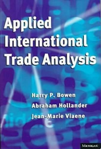 Applied International Trade Analysis - Studies in International Economics (Paperback)