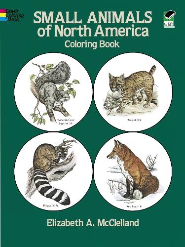 Small Animals of North America Coloring Book - Dover Nature Coloring Book (Paperback)