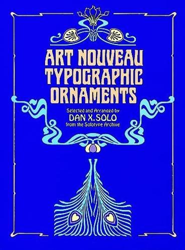Art Nouveau Typographic Ornaments - Dover Pictorial Archive (Paperback)