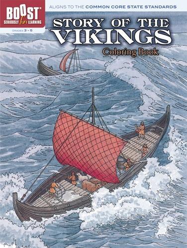 Story of the Vikings Coloring Book - Dover History Coloring Book (Paperback)